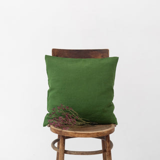 True Green Linen Cushion Cover - Linen Tales 1