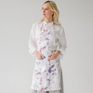 Watercolour Linen Daily Apron - Linen Tales 4