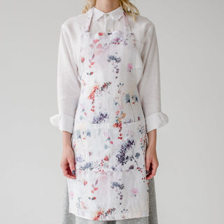 Watercolour Linen Daily Apron - Linen Tales 1