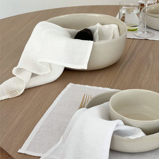 White Lightweight Linen Napkins Set of 2 - Linen Tales 5
