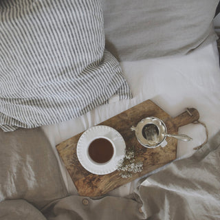 White Linen Fitted Sheet - Linen Tales 3