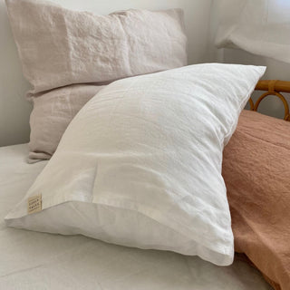 White Linen Pillowcase - Linen Tales 3