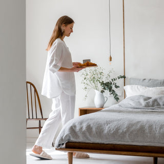 White Linen Pillowcase - Linen Tales 4