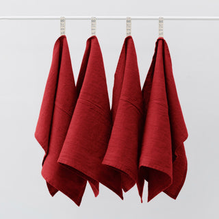 Zero Waste Lava Falls Linen Kitchen Towels Set of 4 - Linen Tales 