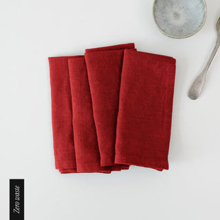 Zero Waste Lava Falls Linen Napkins Set of 4 - Linen Tales 