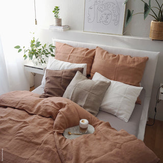 Cafe Creme Linen Duvet Cover 2