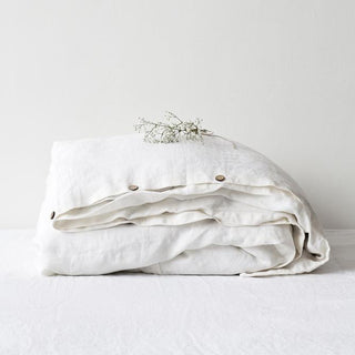 White Washed Linen Duvet Cover 1