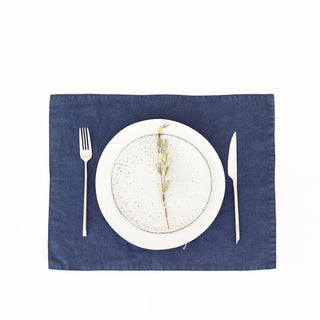 Navy Washed Linen Placemat 