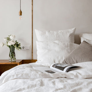 White Linen Duvet Cover Set 6