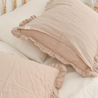 Portobello Linen Pillowcase with Frills 3
