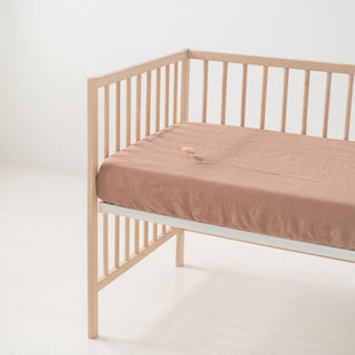 Kids Cafe Creme Linen Fitted Sheet 2 