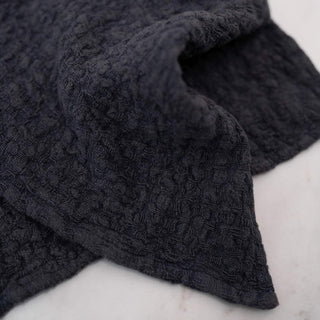 Set of 2 Dark Grey Linen Dishcloths 6 6