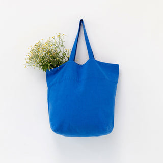 French Blue Big Linen Bag 
