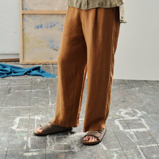 Hazelnut Linen Willow Trousers 3