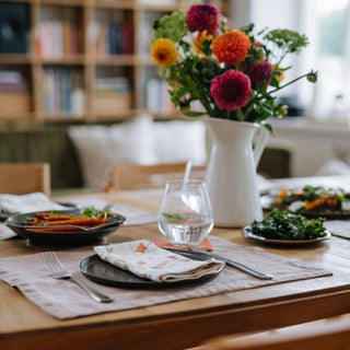 Taupe Washed Linen Placemat 