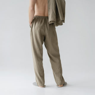 Khaki Linen Currant Loungewear Set 4