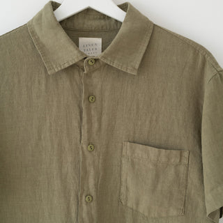 Khaki Linen Yew Shirt 5