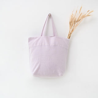 Lavender Fog Linen Big Bag 1