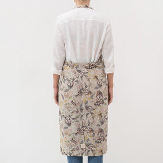 Meadow on Natural Linen Chef Apron 3