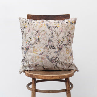 Meadow on Natural Linen Cushion Cover 1