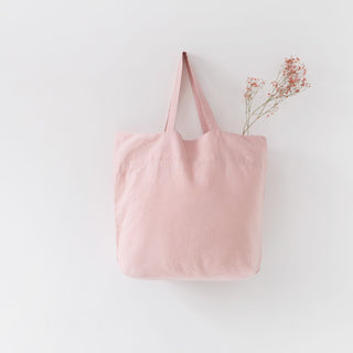 Misty Rose Big Linen Bag 1