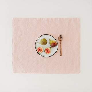 Misty Rose Washed Linen Placemat 