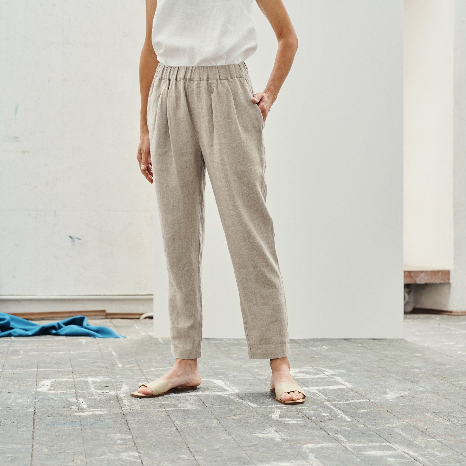 Natural Linen Acorn Trousers – Linen Tales