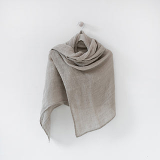 Natural Linen Lupine Scarf 3