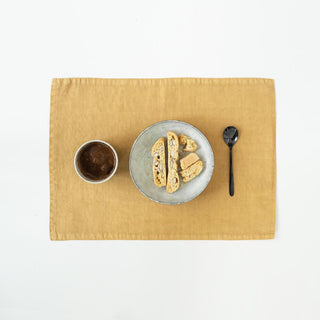 Honey Washed Linen Placemat 1