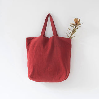 Red Pear Big Linen Bag 1