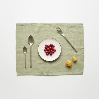 Sage Washed Linen Placemat 