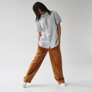 Stripe Linen Yew Shirt 6