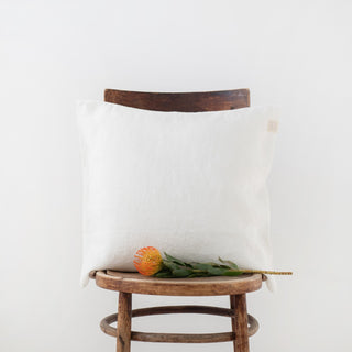 White Washed Linen Cushion Cover 
