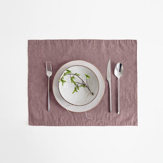 Ashes of Roses Linen Placemat - Linen Tales 