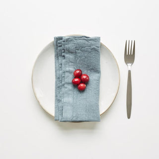 Blue Fog Linen Napkins Set of 2 - Linen Tales 