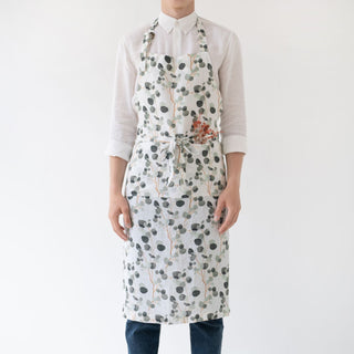 Eucalyptus Linen Chef Apron - Linen Tales 
