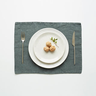 Forest Green Linen Placemat - Linen Tales 
