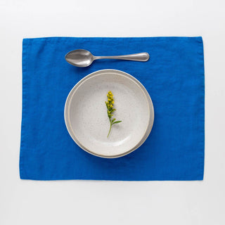 French Blue Linen Placemat - Linen Tales USA 