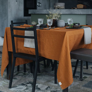 Hazelnut Linen Tablecloth 3 5