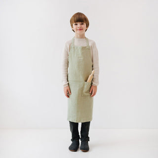 Kids Sage Daily Apron - Linen Tales 