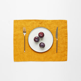 Mustard Linen Placemat - Linen Tales 