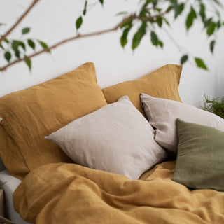 Amber Color Hemp Pillowcase 5