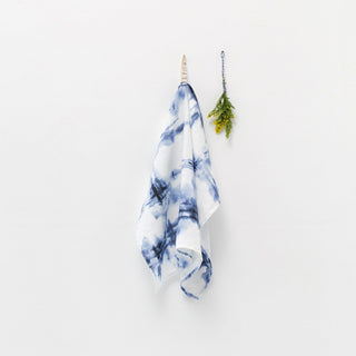 Tie Dye Linen Kitchen Towel - Linen Tales USA 